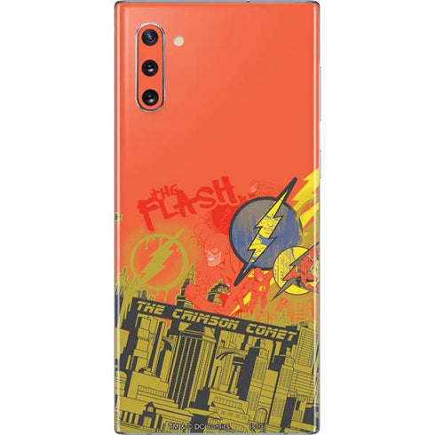 DC Comics The Flash City Collage Art Galaxy Note 10 Skin